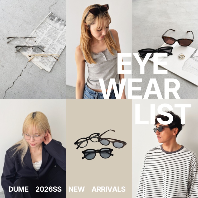 CANAL JEAN�i�L���i���W�[���j�̃V���b�v�j���[�X�uEYE WEAR LIST�b�V�상�K�l�E�T���O���X�����ׁv