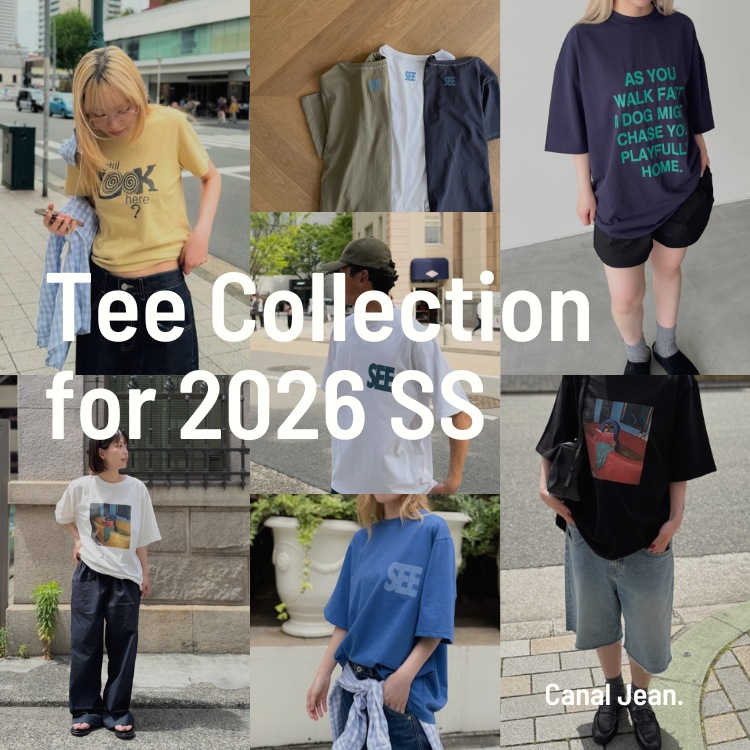 CANAL JEAN�i�L���i���W�[���j�̃V���b�v�j���[�X�uTee Collection�b2026SS �ŏ{T�V���c�v