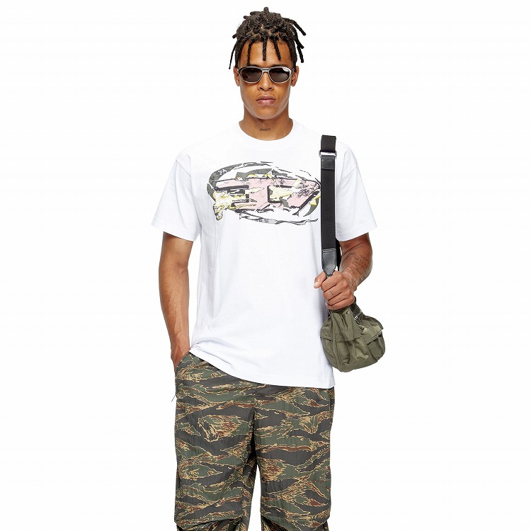 【DIESEL】P-Marshy-OD ロゴ ハーフ トラックパンツ 関送込 350502660_1.jpg