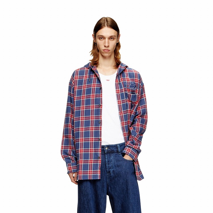 DIESEL シャツ デニム D-DEWNY-HOOD SHIRT メンズ シャツ デニム D-DEWNY-HOOD SHIRT（シャツ/ブラウス