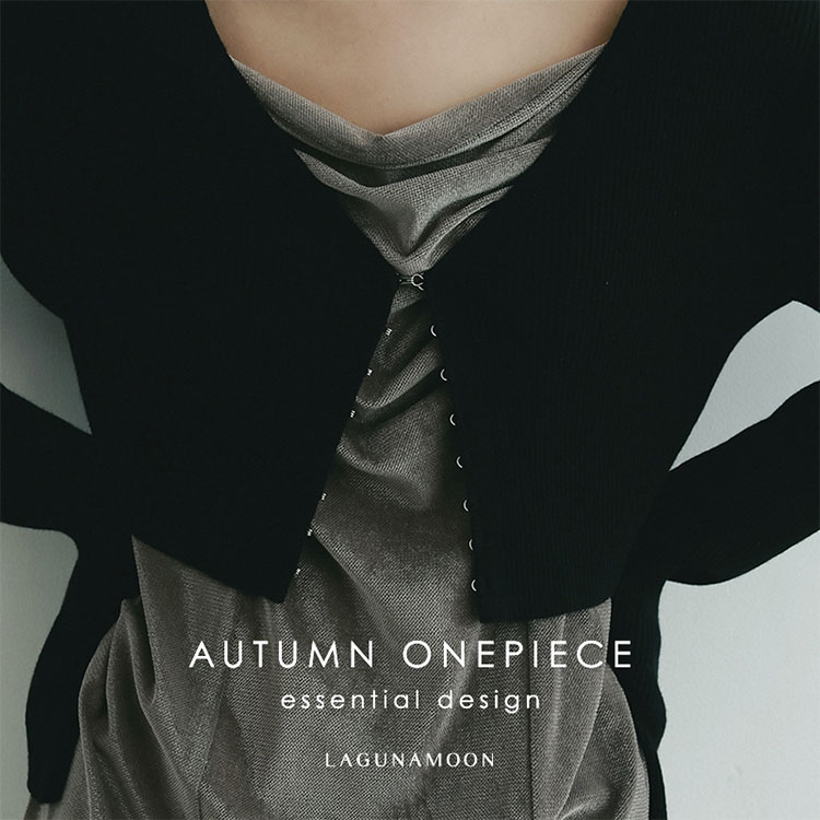 LAGUNAMOONiOi[j̃Vbvj[XuyAUTUMN ONEPIECE "essential design"zv