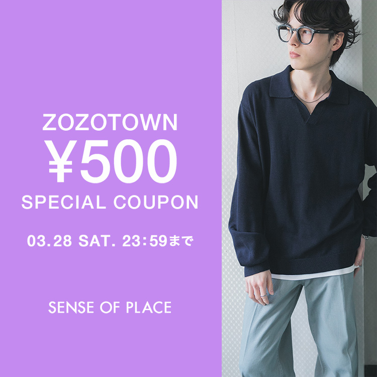 SENSE OF PLACE by URBAN RESEARCH�i�Z���X �I�u �v���C�X �o�C �A�[�o�����T�[�`�j�̃V���b�v�j���[�X�u�ySENSE OF PLACE�z�{�����聏500�N�[�|���L�����y�[���J�Ò�!!!�v