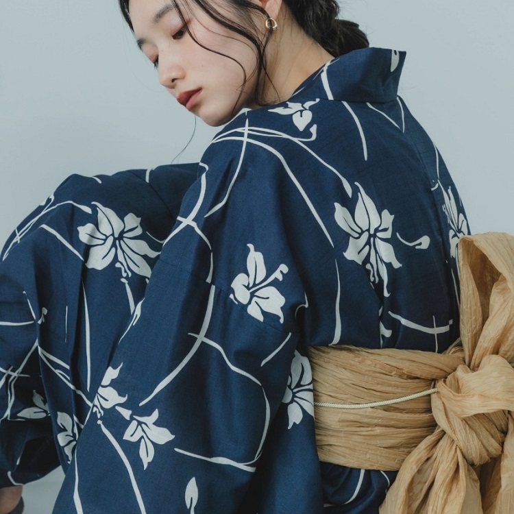 WEB/一部店舗限定』『接触冷感/速乾』ワンピース浴衣4点セットA
