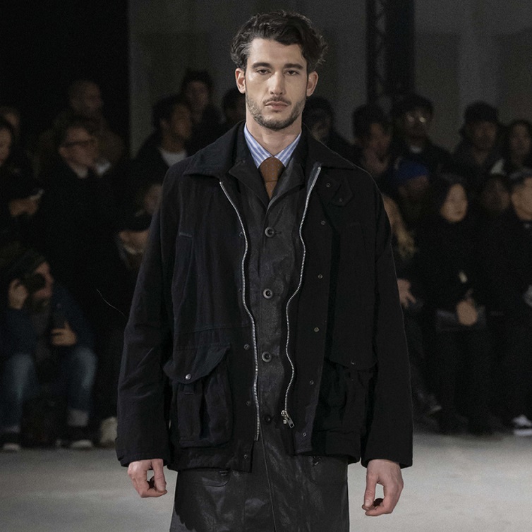 JUNYA WATANABE MANiW^ix}j̃Vbvj[XuuFILSONvW-NAME WOOL kO JACKET uBLACKvv