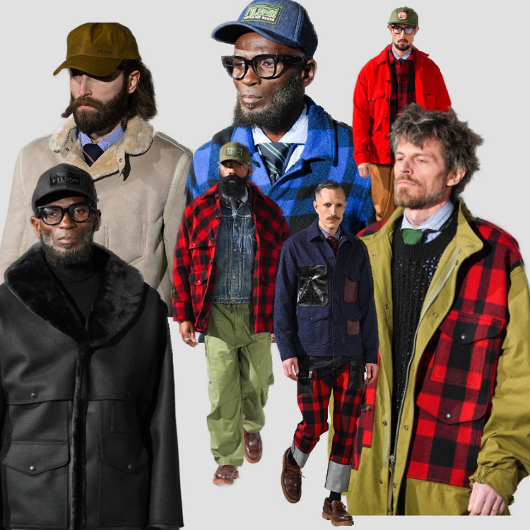 FILSON」W-NAME SHINSETIC LEATHER MACKINAW CRUISER JACKET BLACK