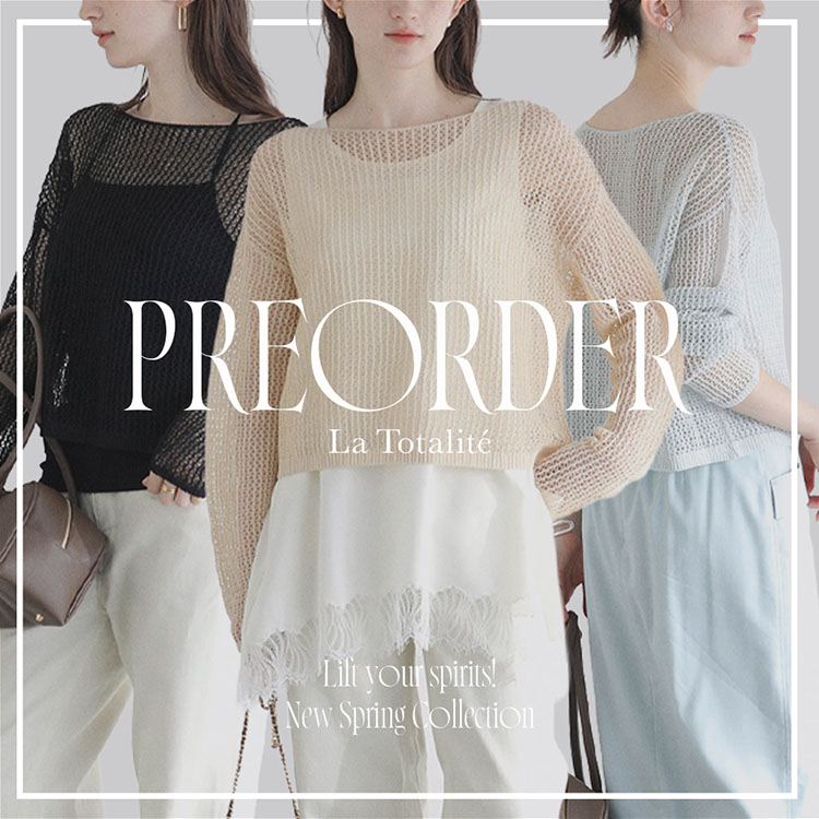 La TOTALITE�i�� �g�[�^���e�j�̃V���b�v�j���[�X�uPRE ORDER�b�����ɂ��傤�ǂ����A�������ꂢ�ߕ��v