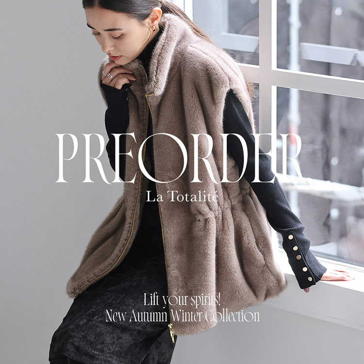 La TOTALITE�i�� �g�[�^���e�j�̃V���b�v�j���[�X�uPRE ORDER�b��l�t�F�~�j����������A�H�~�V��A�C�e���v
