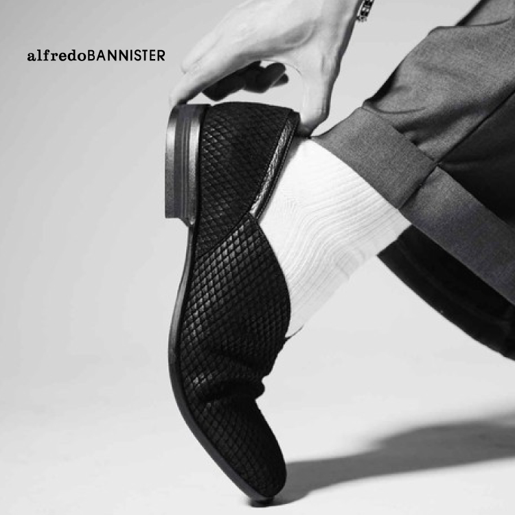 alfredoBANNISTER�i�A���t���b�h��o�j�X�^�[�j�̃V���b�v�j���[�X�u�y26S/S�zV�J�b�g ���U�[ �X���b�|�� �V���[�Y �v