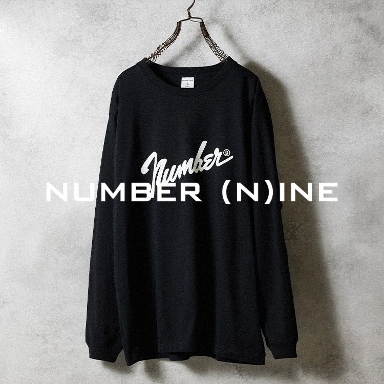 N(N) number nine PRINTED CLASSIC L/S T-SHIRT / エヌエヌ