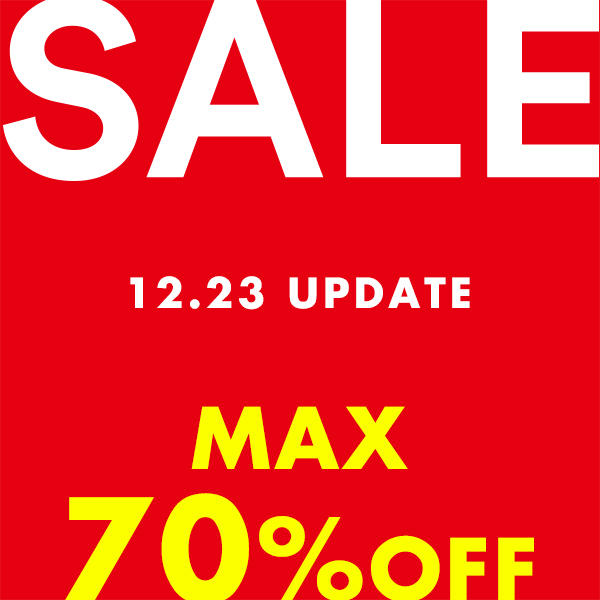 niko and...｜ニコアンドのトピックス「12/23 UP DATE !!【MAX 70%OFF