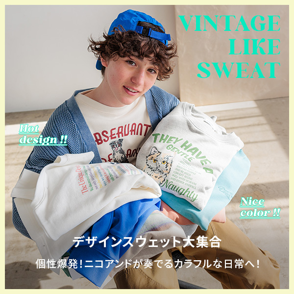 セール】裏毛ヘンリーネックロゴプルオーバー（スウェット