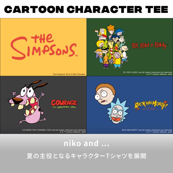 niko and...�i�j�R�A���h�j�̃V���b�v�j���[�X�uCARTOON CHARACTER T�v