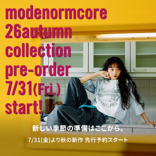 niko and...�i�j�R�A���h�j�̃V���b�v�j���[�X�uMODE NORM CORE 26 Autumn�v