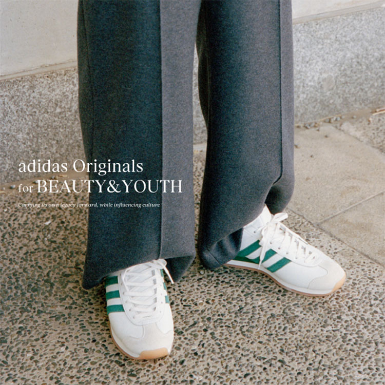 BEAUTY&YOUTH UNITED ARROWS｜ビューティーアンドユースユナイテッドアローズのトピックス「【PICK UP】＜adidas  Originals＞別注スニーカー第二弾「COUNTRY JAPAN」が発売！」 - ZOZOTOWN