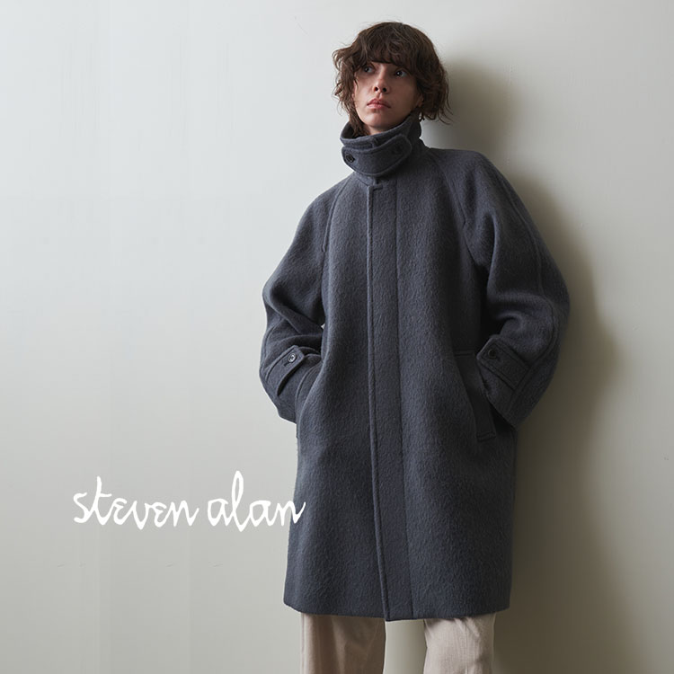 Steven Alan＞ウール ビーバー テント コート（ステンカラーコート）｜Steven Alan（スティーブンアラン）のファッション通販 -  ZOZOTOWN