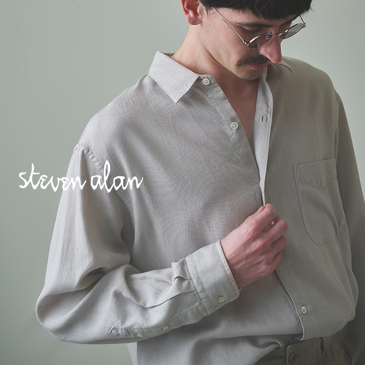 Steven Alan＞ 70 チェック リバースシーム シャツ LOOSE