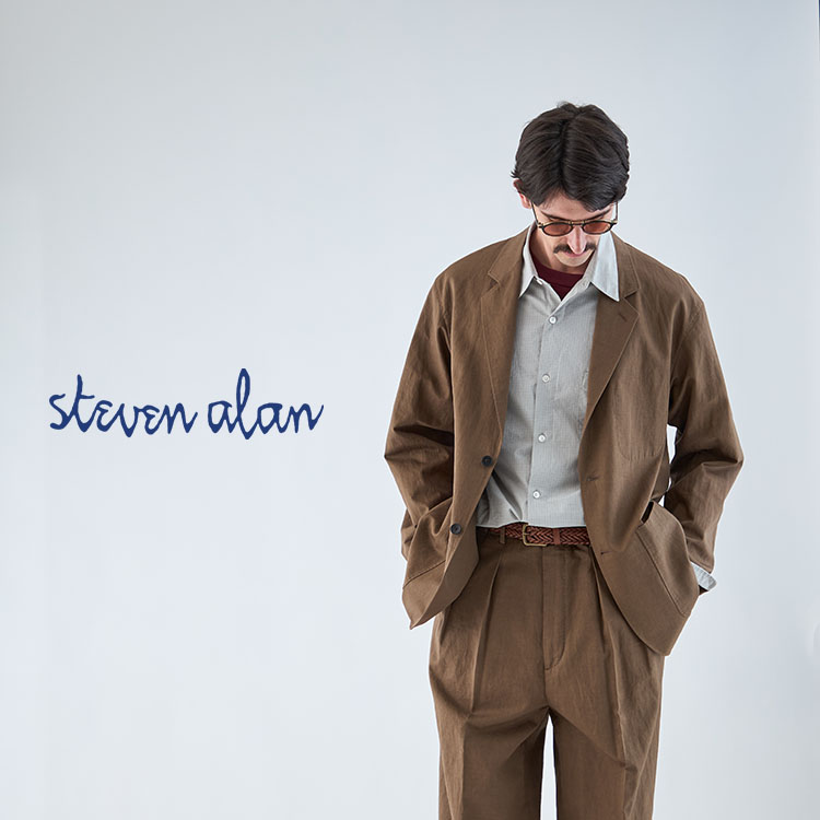 PG × Steven Alan＞ KNOCK BLACK LEATHER/シューズ（モカシン
