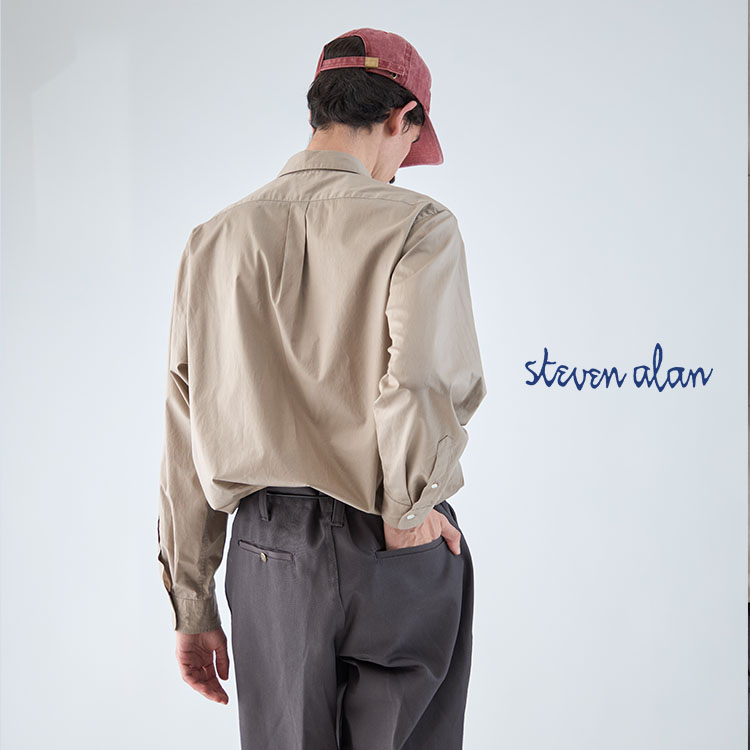 【試着のみ美品】Steven Alan ラムレザーブルゾン Steven Alan（スティーブンアラン）の「＜Steven Alan＞ TWILL