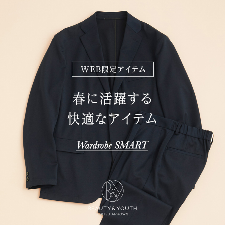 WEB限定 WARDROBE SMART】コットン バンドカラー スキッパー シャツ