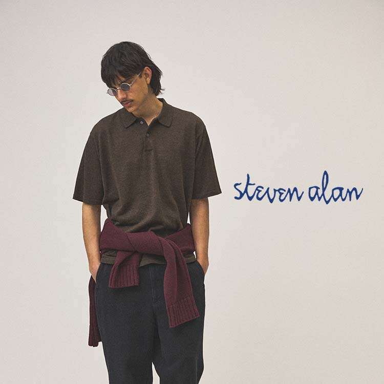 Steven Alan＞ TCL オックスフォード アウト ワンプリーツ スラックス