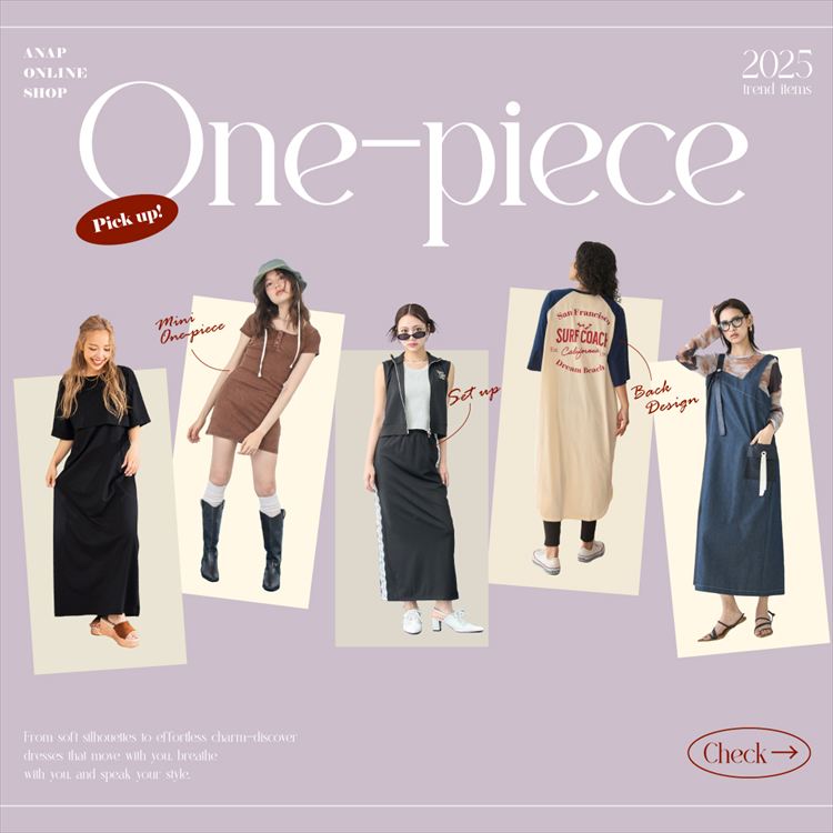 ANAPiAibvj̃Vbvj[XuyANAPz2025 Trend Items`One-Piece W`v