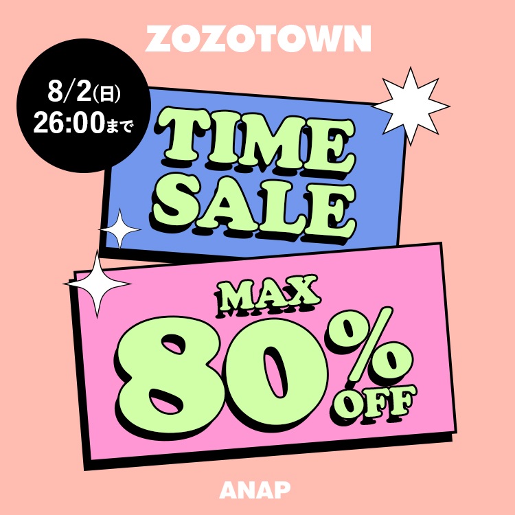 ANAP�i�A�i�b�v�j�̃V���b�v�j���[�X�u�_�_MAX80��OFF�^�^�^�C���Z�[���J�Ò��I�I �v