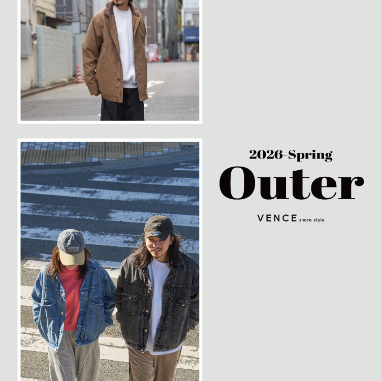 VENCE share style�i���@���X �V�F�A�X�^�C���j�̃V���b�v�j���[�X�u�yNEW ARRIVAL�zVENCE�̏t�A�E�^�[�����Љ�I�v