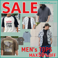 VENCE share style�i���@���X �V�F�A�X�^�C���j�̃V���b�v�j���[�X�u�yMAX50%OFF�z�����Y�g�b�v�X�s�b�N�A�b�v�I�v
