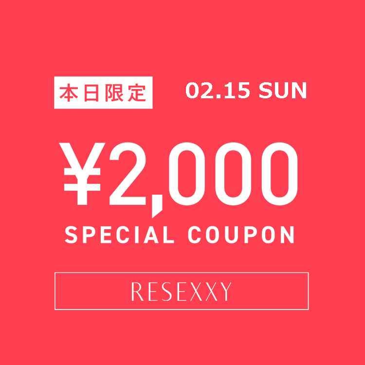 RESEXXY�i���[�N�V�[�j�̃V���b�v�j���[�X�u�yRESEXXY�z���Z2000�~�N�[�|���Z���v