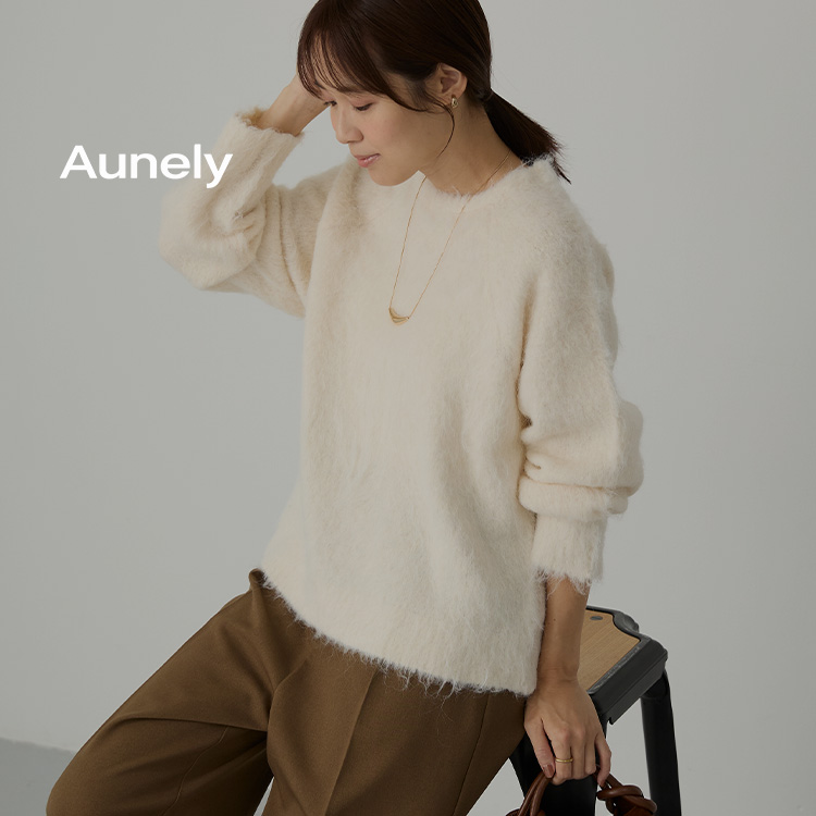 MONO-MART(モノマート)の「【Aunely】ふんわり包まれる。大人のリッチシャギーニット」