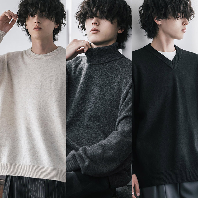 Rocky Monroe（ロッキーモンロー）のショップニュース「自然なぬくもりと軽やかさを叶える、ウールブレンドのメランジニット3型。」