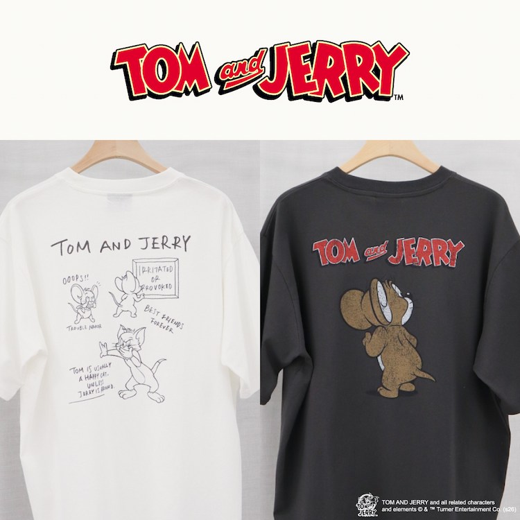CRAFT STANDARD BOUTIQUE(クラフト スタンダード ブティック)の「「TOM AND JERRY」のユーモアを、さりげなく。ヴィンテージライクなプリントTで、毎日のコーデに遊び心を。」