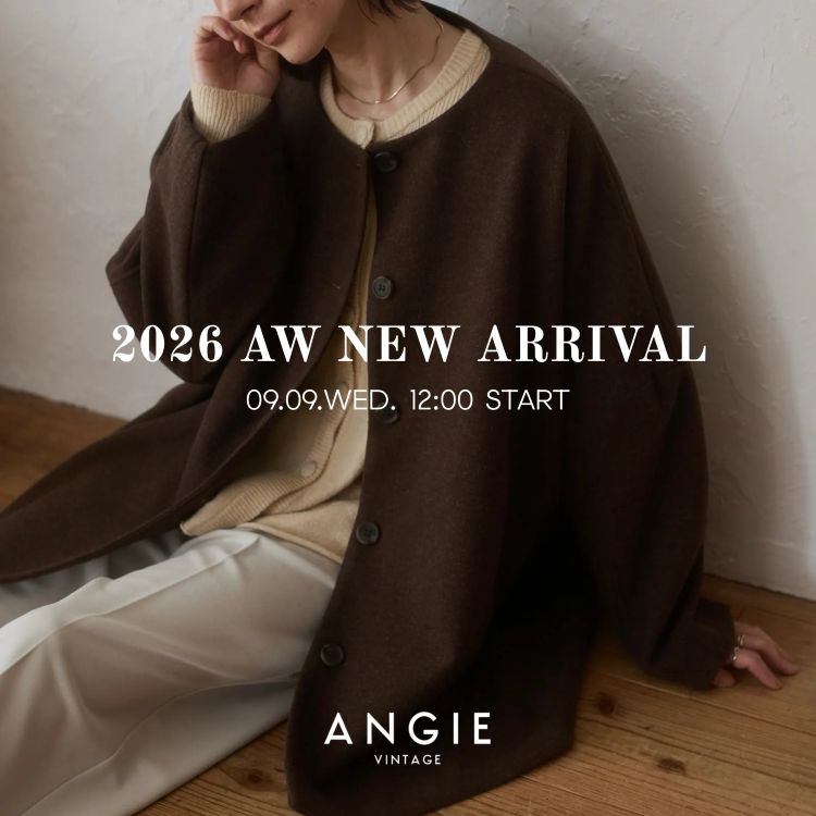 ANGIE VINTAGE(アンジー ヴィンテージ)のショップニュース「【ANGIE】26AW NEW ARRIVAL / no-collar coat」