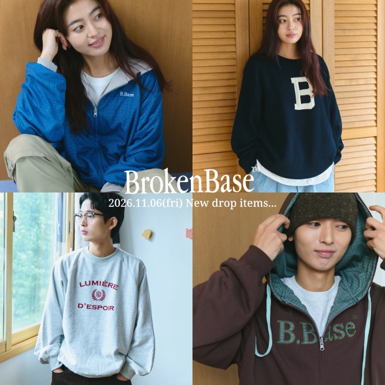 BROKEN BASE(ブロークンベース)の「BrokenBase 26AW Arrival -New Drop- 11/06 8PM」