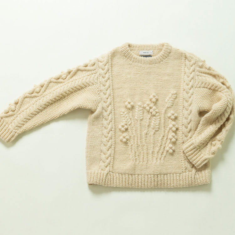 PAR ICI（パーリッシィ）のショップニュース「【 PRE ORDER 】麦柄ハンドニット」
