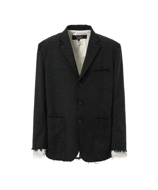 【最終値下げ】 COMME des GARCONS ブラスト加工ジャケット 最終値下げ】 COMME des GARCONS ブラスト加工ジャケット