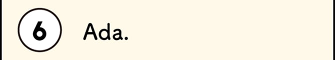 6 Ada.